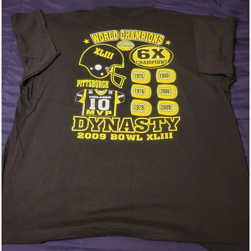 PITTSBURGH STEELERS SUPER BOWL XLIII T SHIRT - Picture 3 of 3